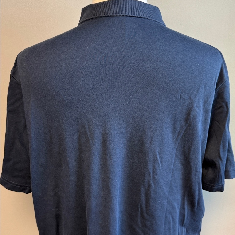 Lands’ End Navy Cotton Polo Shirt – Size XL - Picture 6 of 8